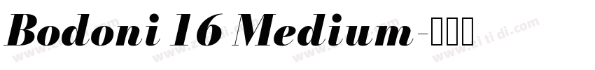 Bodoni 16 Medium字体转换